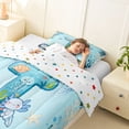 thumbnail image 3 of Erosebridal Cute Axolotl Kids Twin Comforter Sets,Ocean Theme T Alphabet Bedding Set For Boys,Reversible 2-Piece, 3 of 7