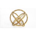 thumbnail image 2 of Everydecor Metal Decorative Sphere For Home Decor (Trendy Gold), 2 of 2