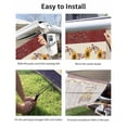 thumbnail image 7 of 4th of July RV Awning Sun Shade Screen 9'X7' Sunflower Truck Mesh Sunscreen Red Blue Stripes Wood Grain Awning Shade Screen with Zipper UV Blocker Completed Kits for RV Motorhome Camper, 7 of 7
