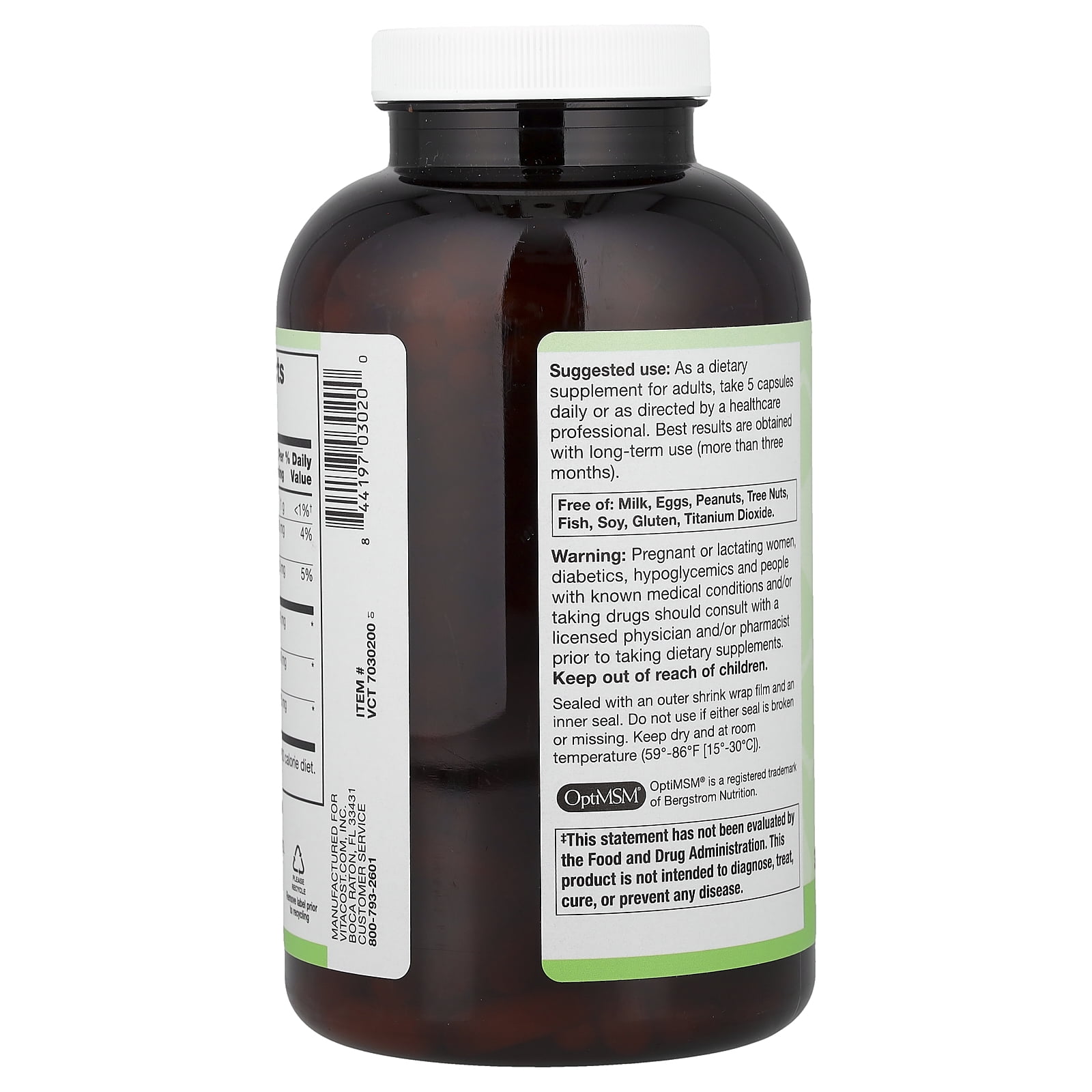 Vitacost Synergy®, Glucosamine, Chondroitin & MSM, 360 Capsules