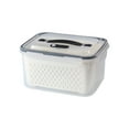 thumbnail image 2 of Caja de picnic portátil para exteriores, cesta de drenaje de doble capa para picnic, cesta para lavar verduras, nevera, caja de conservación de alimentos frescos., 2 of 5