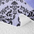 thumbnail image 5 of Erosebridal Purple Cute Bows Girls Twin Quilt Set,Gothic Vintage Floral Twin Coverlet Set For Adult,2-Piece, 5 of 7