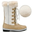 thumbnail image 3 of Dream Pairs Botas de nieve cálidas de invierno para mujer Botas de nieve informales impermeables a media pantorrilla para exteriores RIVER_1 Dream Pairs MAINE, 3 of 6