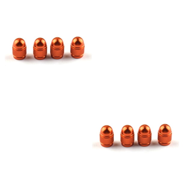 Speravity Tapas de vástago de válvula de rueda, 4 Uds., componentes de repuesto profesionales, accesorios de cubierta, cubiertas de aire de Naranja 2piezas