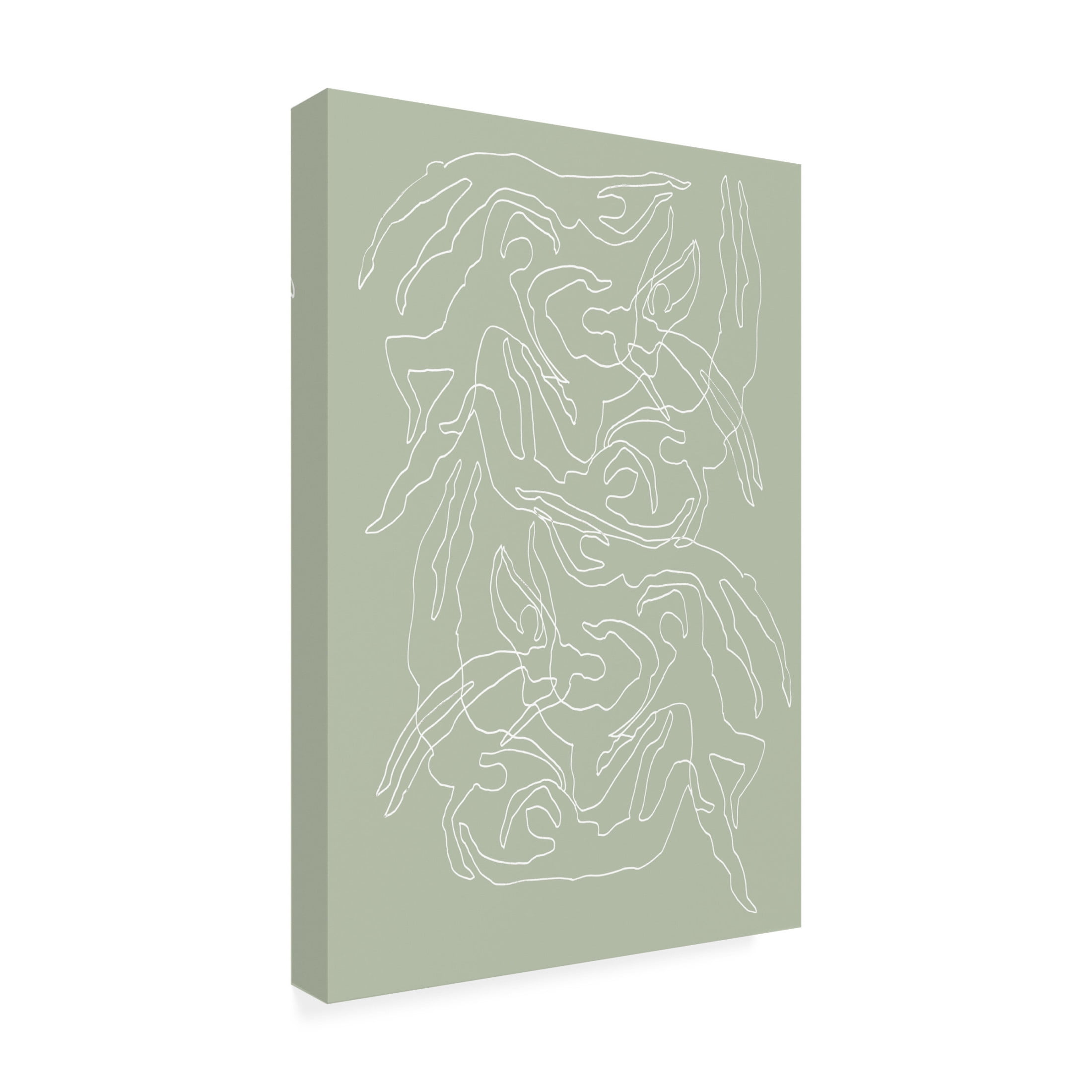 Trademark Fine Art Pictufy Studio II Swimmers Green Canvas Wall Art