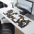 thumbnail image 2 of Long Mouse Pads for Desk,Halloween Ghosts with Pumpkins and Stars Desk Mats on Top Of Desks, Desk Mouse Pad Extra Large with 3mm Non-Slip Base and Stitched Edge for Gaming,Office,Work,Home 31.5x11.8in, 2 of 5