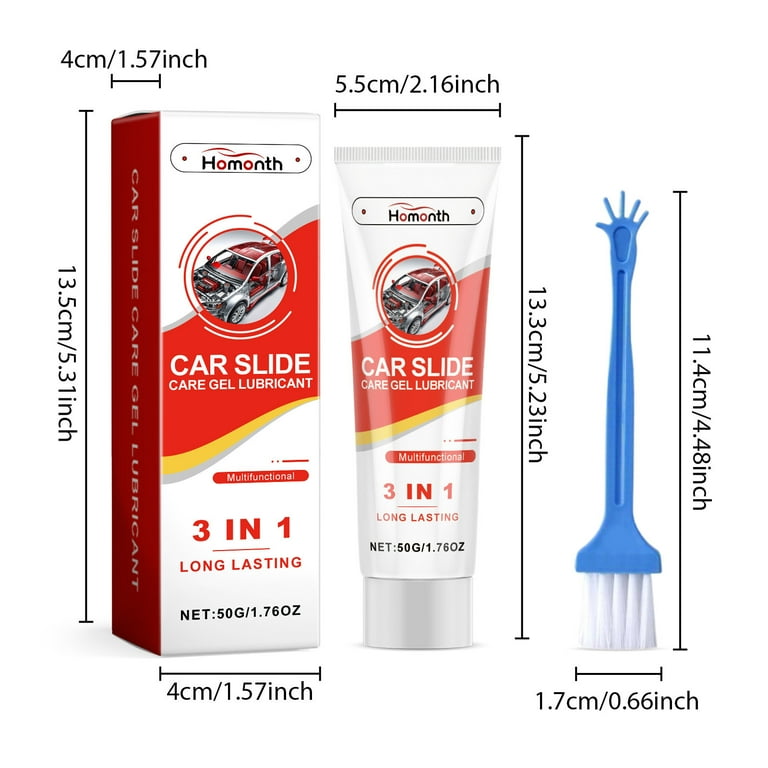 Car Lubricating Grease, Lubricant for Sunroof Track and Sliding Glass Doors, Multipurpose Garage Doors Grease, Car Door Abnormal Noise Lubricating Oil