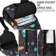 thumbnail image 4 of Sling Backpack,Mystical Halloween Pattern Crossbody Bag with Water Bottle Holder,Waterproof Sling Bag for Men/Women with Chest Phone Holder for Hiking,Travel, 4 of 6