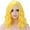 Yellow, variant on BERON Yellow Short Wigs Women Girls Curly Wavy Hair Wig 14" Synthetic Bob Wigs