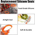 thumbnail image 2 of 24 Pack Silicone Replacement Gasket, Airtight Rubber Seals Rings for Jar Lids, Leak-Proof Canning Silicone, Orange, 2 of 6
