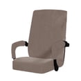 thumbnail image 1 of Tssuoun Wide Applications Velvet Armchair Cover Universal Size Gaming Chair Slipcovers Computer Chair Cover Brown XL, 1 of 1
