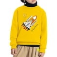 thumbnail image 4 of Kiijoy Toddler Boys Sweatshirt Rocket Print Crew Neck Pullover Top, Sizes 4-5, 4 of 5