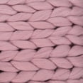 thumbnail image 5 of Northlight Cable Knit Plush Textured Throw Blanket - 50 x 60 - Light Purple, 5 of 9