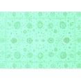 thumbnail image 1 of Ahgly Company Indoor Rectangle Oriental Turquoise Blue Traditional Area Rugs, 4' x 6', 1 of 4