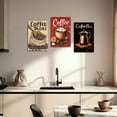 thumbnail image 3 of Hieng 3 Pieces Coffee Wall Art Coffee Bean and Pot Pictures Vintage Bread Food Canvas Prints Cafe Sign Paintings for Kitchen Decor Unframed, 3 of 6