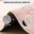 thumbnail image 6 of Hasoo 10′ x 13′ Pink Washable Neutral Bordered Area Rug for Living Room Modern Stain Resistant Indoor Throw Carpet Home Decor, 6 of 6
