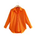 thumbnail image 1 of Zevity, nuevas camisas informales de popelina ajustadas de Color caramelo para mujer, blusa de manga larga para mujer de oficina, blusas Chic Chemise LS9405 Tan Jianjun unisex, 1 of 2