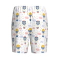 thumbnail image 2 of Lsque Hot Air Balloon Mens Sleep Pajama Shorts,Short Pajama Pants, Cotton Ultra-Soft Knit-Medium, 2 of 9