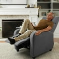 thumbnail image 5 of Vineego Home Theater Recliner with Padded Seat and Backrest, Gray Fabric, 5 of 7