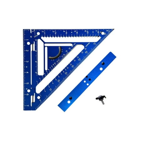 

Innovative rafter square tool Square Rafter Tool Portable Jig Block Precision Carpenter Square Ruler Multi-Purpose Rafter Square Measuring Tools for Carpenters Flooring Workers (Blue)