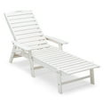 thumbnail image 6 of Gymax 2PCS Patio Chaise Lounge HDPE Reclining Chair w/ 5-Position Adjustable Backrest & Cup Holder, 6 of 6