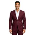 thumbnail image 4 of Men's Slim Fit Solid 2 Piece Notch Lapel Suit Set, 17 Color Options, 4 of 4