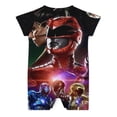 thumbnail image 2 of Power Rangers Baby Romper Short Sleeve Bodysuits Soft Rompers Summer Clothes One-Piece Jumpsuits Outfits 0-3M, 2 of 8