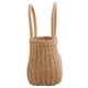 thumbnail image 5 of Bolsos de paja para mujer, bolso Hobo pequeño de paja tejido a mano, asa redonda, anillo, Tote Retro, 5 of 8