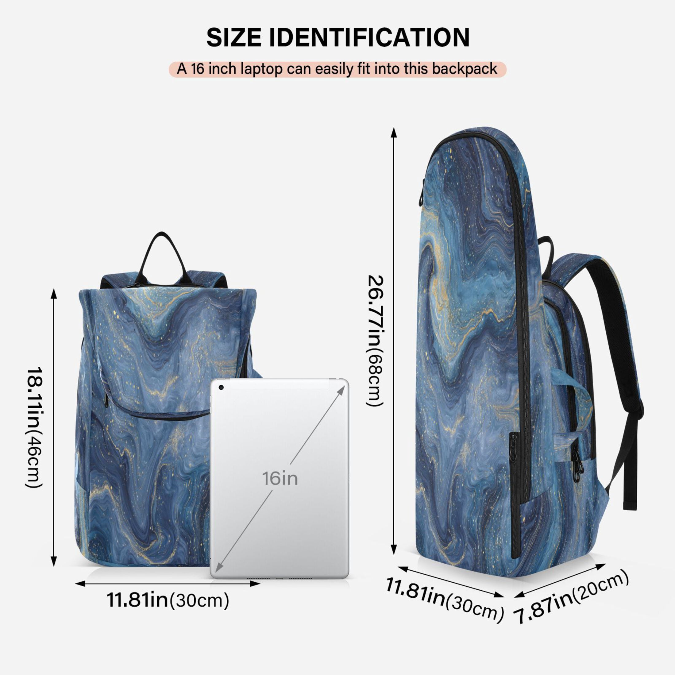 2 Racquet Holder Tennis Backpack Tennis Racket Covers Gym Bags Star Marble Swirls