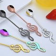 thumbnail image 5 of Duety Stainless Steel Coffee Spoon-6 Pcs Creative Tableware Dessert Spoons, Stirring, Mixing, Sugar, Stir, Ice Cream, Cake, Teaspoon Set, 5 of 10