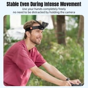 Magnetic Head Strap Mount for DJI, GoPro, Insta360 – Comfortable Adjustable Forehead POV Strap with Quick-Release Adapter & Bonus Magnetic Plate