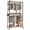 Black, variant on Sailvan Heavy Duty Clothing Rack with 3 Tier Adjustable Shelves, Double Rod Rolling Garment Rack, Small Space Freestanding Closet Wardrobe 16.54"D x 35.43"W x 80.71"H,Gray