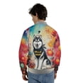 thumbnail image 5 of Hello 2025 Siberian Husky Celebrates Happy New Year Firework Balloon All Over Print 3D Baseball Jacket Husky Dog Lover Gifts Bomber Jacket Softball - 02024, 5 of 6