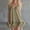 Army Green, variant on Plus Size Women's Bubble Mini Dress Dressy Sleeveless Adjustable Straps Summer Dresses V Neck Backless Cocktail Dress