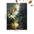 thumbnail image 3 of Forest Stream Sunlight Landscape Canvas Print, Suitable for Living Room, Bedroom, Entryway, Office, Cafe Decor, 3 of 8