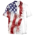 thumbnail image 6 of UngA 250th Anniversary Shirts, Men's American Flag Hawaiian Shirts Patriotic 4th July Shirt Summer Casual Button Down Short Sleeve Beach Shirts (White,L), 6 of 6