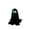 A, variant on Halloween Luminous Hooded Black Ghost Mini Figurine, Cute Spooky Glow in the Dark Tabletop Ornament, House Party Decor, Trick or Treat Gift