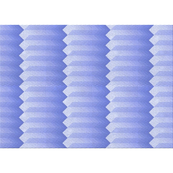 Ahgly Company Indoor Rectangle Patterned Light Slate Blue Area Rugs, 2' x 5'