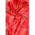thumbnail image 2 of Chinese Medallion & Flower Brocade Satin, Sells by the Yard from Sal Tex Fabrics, Red, 2 of 3