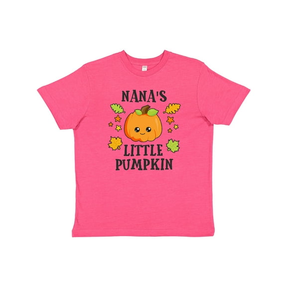 Inktastic Nanas Little Pumpkin with Leaves and Stars Youth T-Shirt