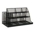 thumbnail image 5 of Mind Reader Countertop Organizer, 3-Tier Desktop Storage Rack, Office Breakroom Supply Caddy, Metal, Black, 5 of 8