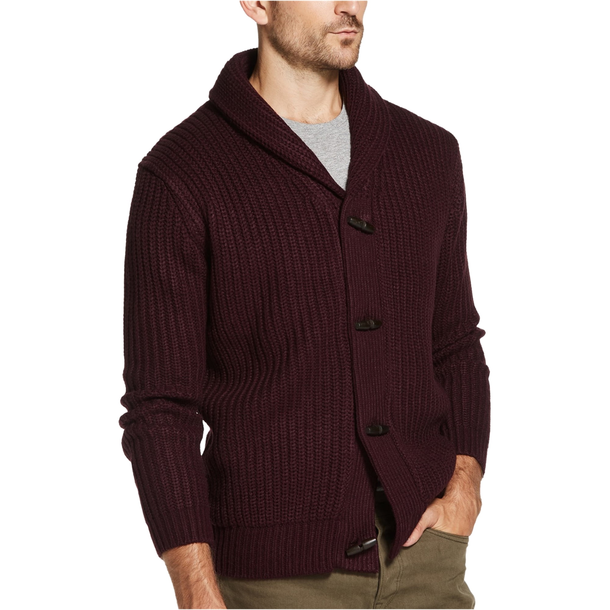 Weatherproof Weatherproof Mens Toggles Cardigan Sweater