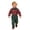 A01-Red, variant on Toddler Boys Long Sleeve Cartoon Print T-Shirt Top with Suspenders Pants Set, Christmas Gentleman Outfit for Kids Formal Occasions