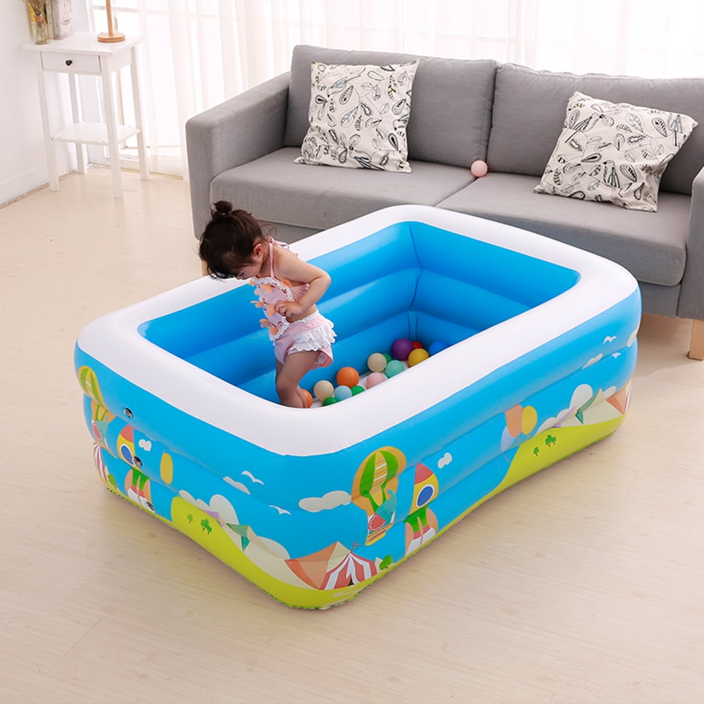inflatable pool in living room
