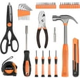 thumbnail image 2 of 39 Piece Tool Set General Household Hand Kit with Plastic Toolbox Storage Case Orange, 2 of 4