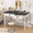Black+White, variant on Farmhouse Computer Desk with 2 Drawers, 39 Inch Small Office Computer Desk with Power Outlets, Compact Writing Study Desk for Small Spaces, Antique White