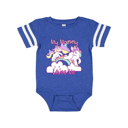 

Inktastic My Mommy Loves Me Unicorn Gift Baby Boy or Baby Girl Bodysuit