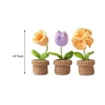 thumbnail image 2 of fastboy Crochet Kit Accessories Handmade Crocheted Planter for Kids Teens Beginners Violet, 2 of 9