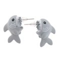 thumbnail image 1 of Pendientes de tachuelas Hugo de dibujos animados 3D, 1 of 8