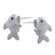 thumbnail image 1 of 1 par de pendientes de aleación de zinc con forma de animal en 3D que se muerden la oreja. Estilo 7, 1 of 8